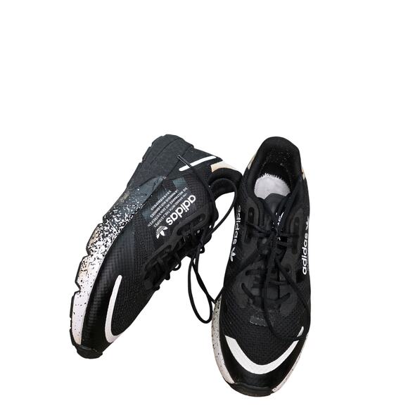 EUC Adidas big boys ZX 1K Boost spotlight casual black‎ white sneakers sz 6.5 main image 6